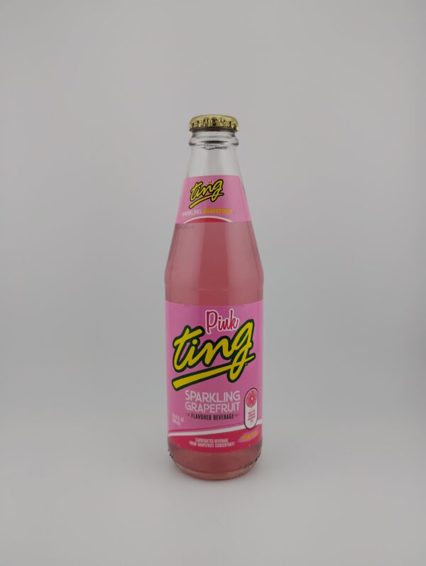 Ting Pink Grapefruit Glass